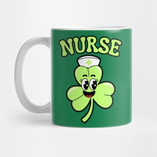 Nurse St Patricks Day Shamrock Mug